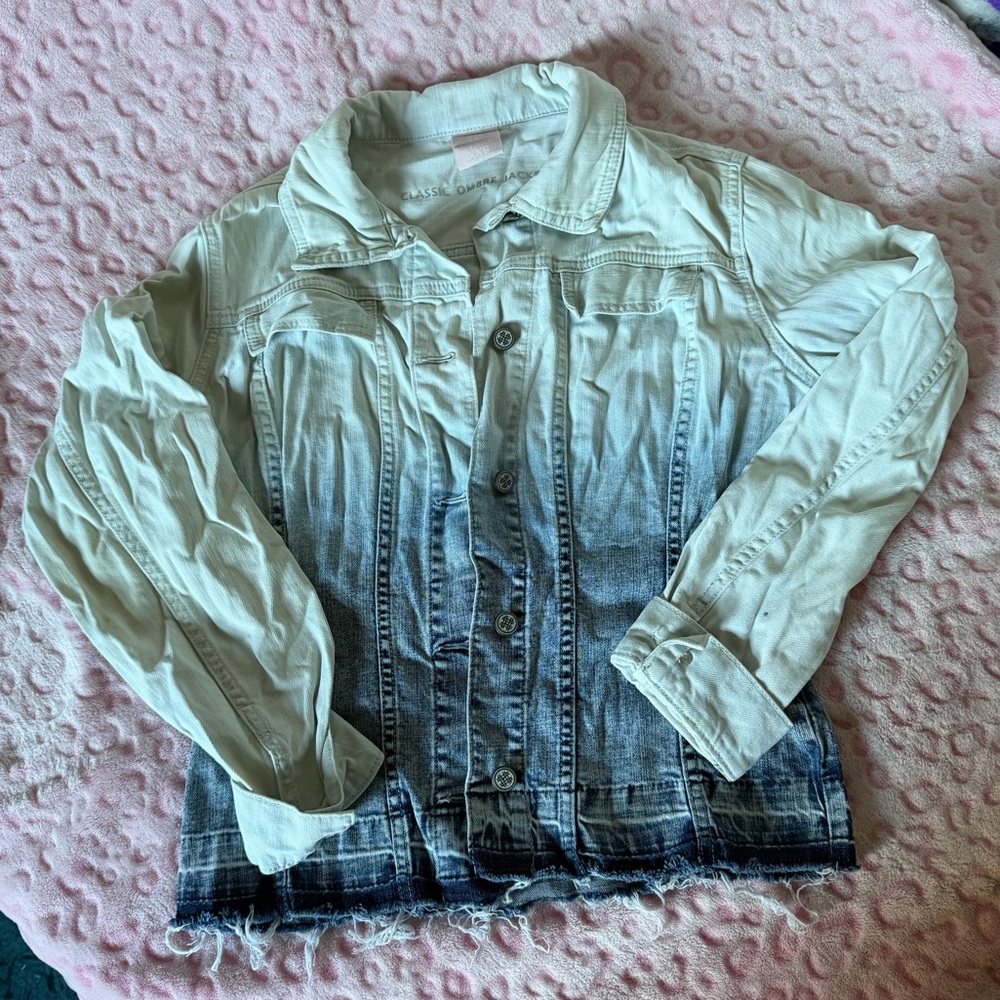 Laurie Felt Blue Ombre Jean Jacket